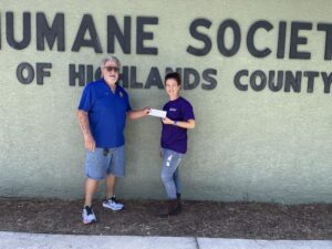 Donation to Humane Society