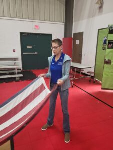 Flag folding at Avon Park Boys & Girls club11