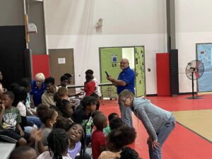 Flag folding at Avon Park Boys & Girls club4