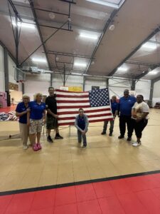 Flag folding at Avon Park Boys & Girls club5