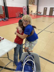 Flag folding at Avon Park Boys & Girls club6